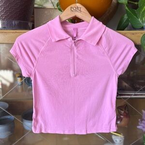 SKIMS Light Pink Crop Top